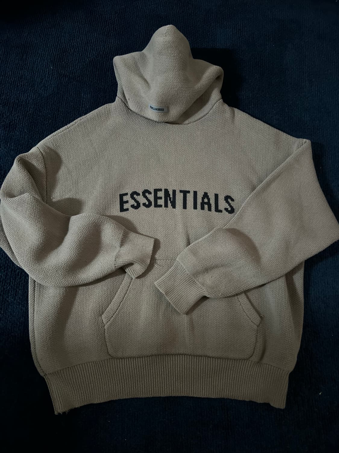 에센셜 니트 후드티 상품이미지1