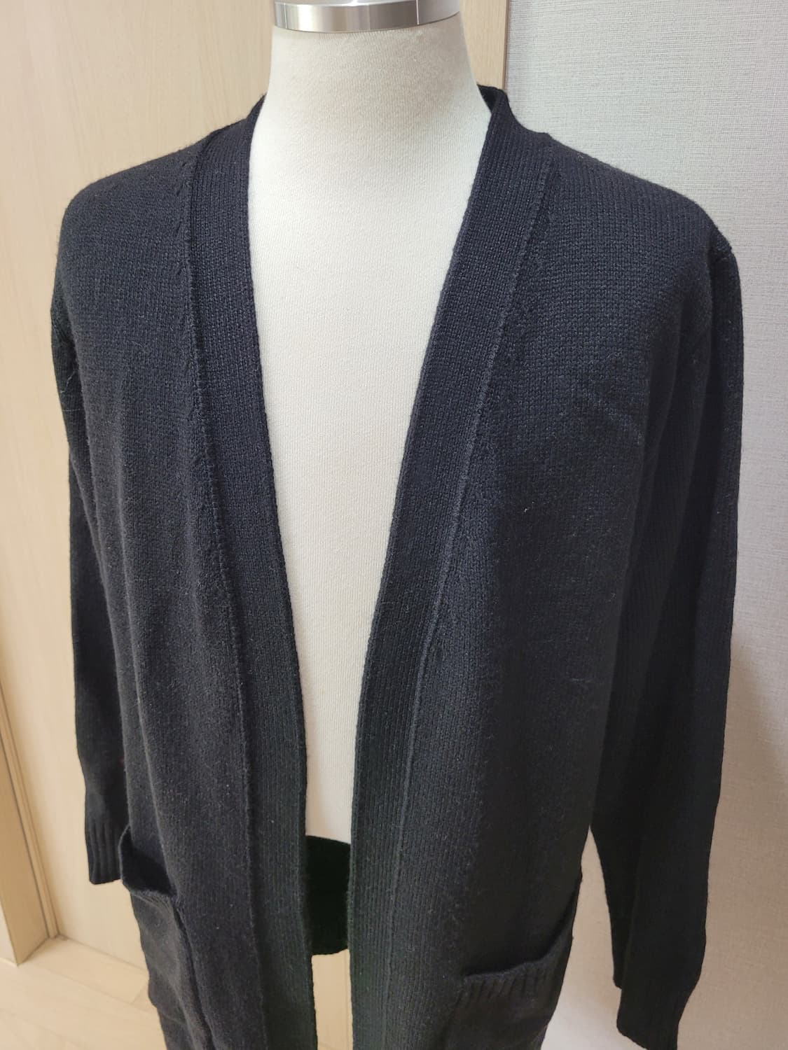 에이치커넥트 H:CONNECT 남자 니트 롱 가디건 105 블랙  상품이미지2