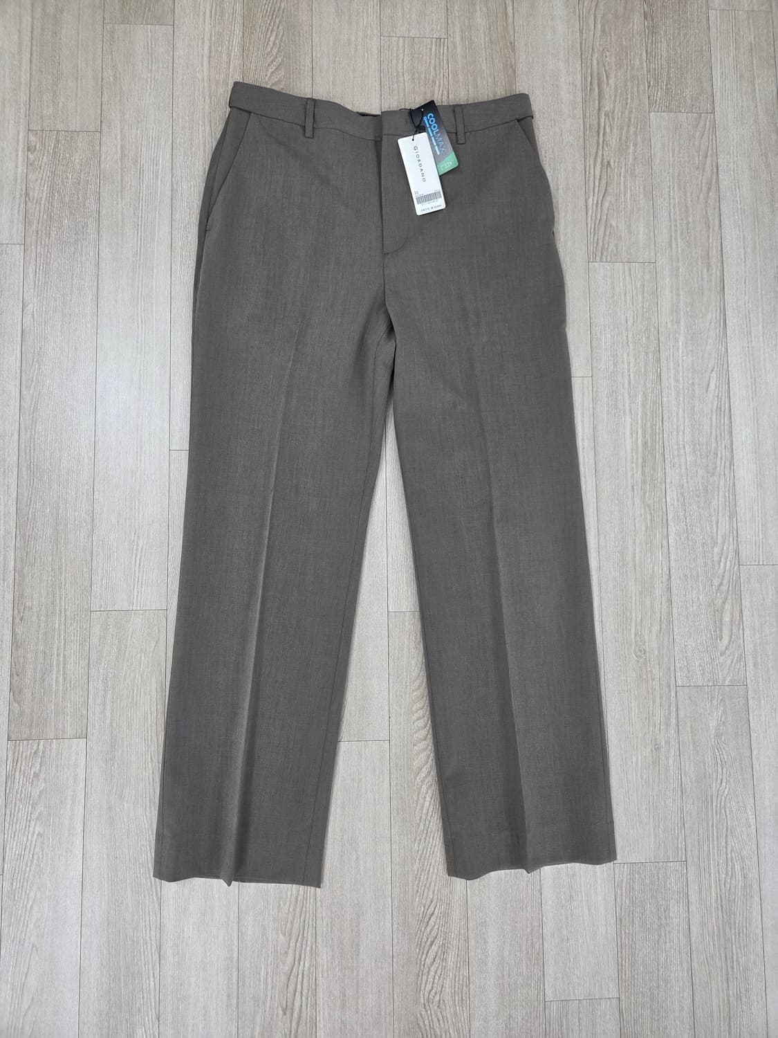 (새상품)지오다노 여름 쿨맥스 스트레이트핏 슬랙스 다크모카, 블랙 32 상품이미지1