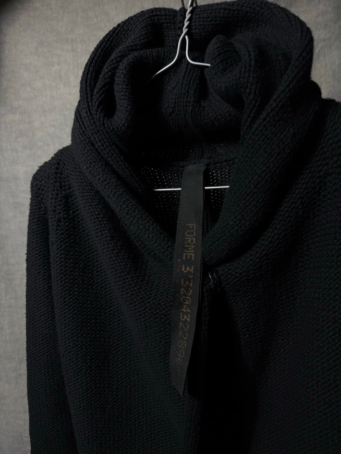 Forme d'Expression Shawl Collar Knit Coa 상품이미지4