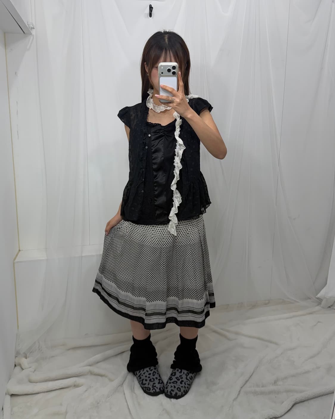 ˚꩜｡블랙 도트 포인트  니혼진 ˚꩜｡ 상품이미지1