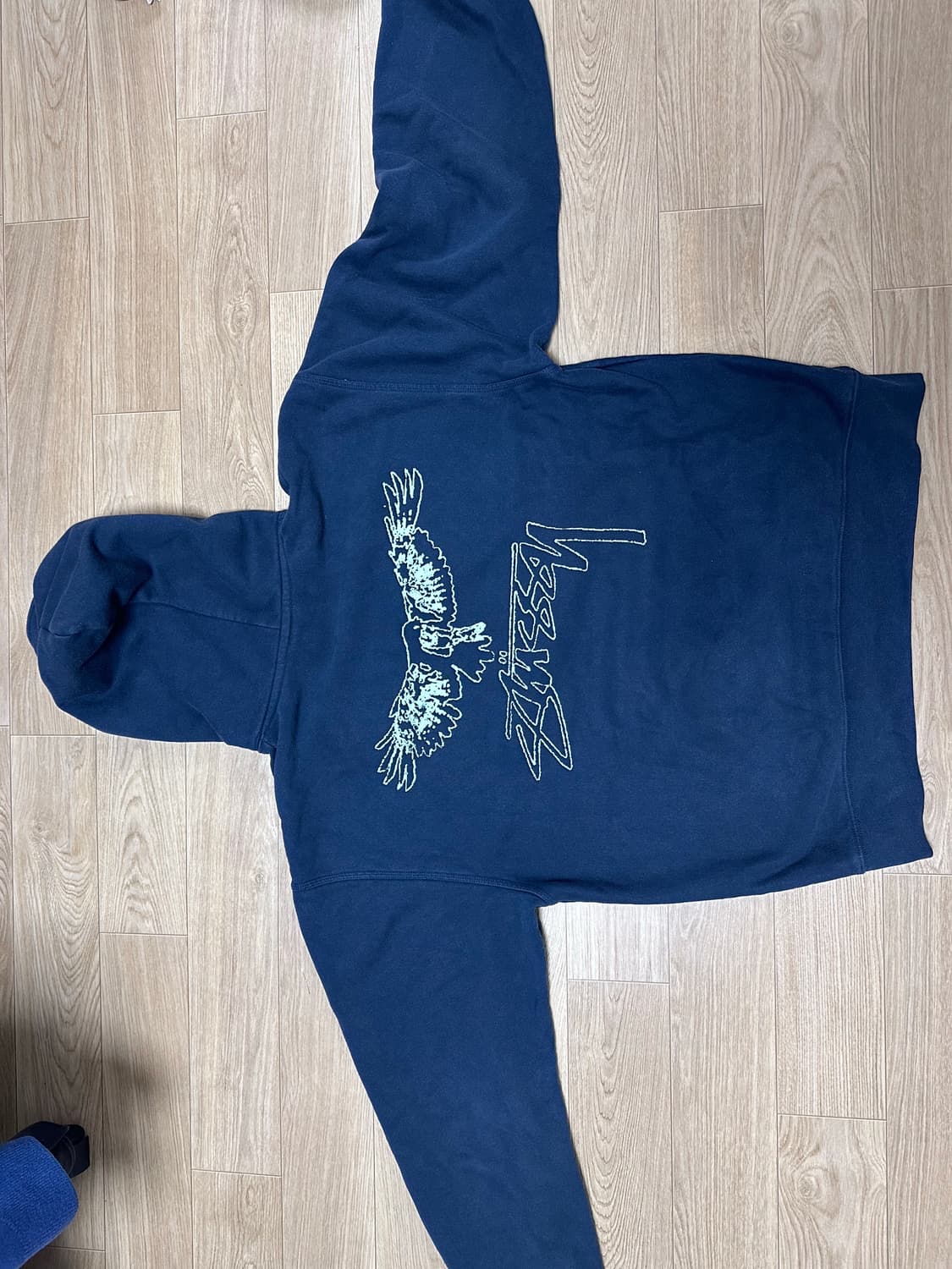 스투시 윙스팬 후드 네이비 XL 상품이미지1