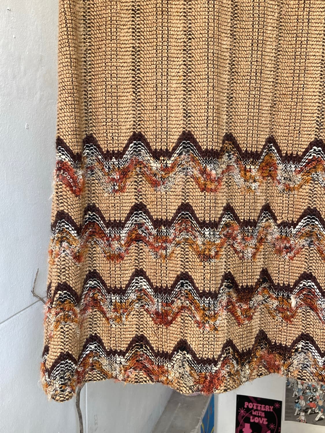 울 에스닉 패턴 롱 스커트 상품이미지3