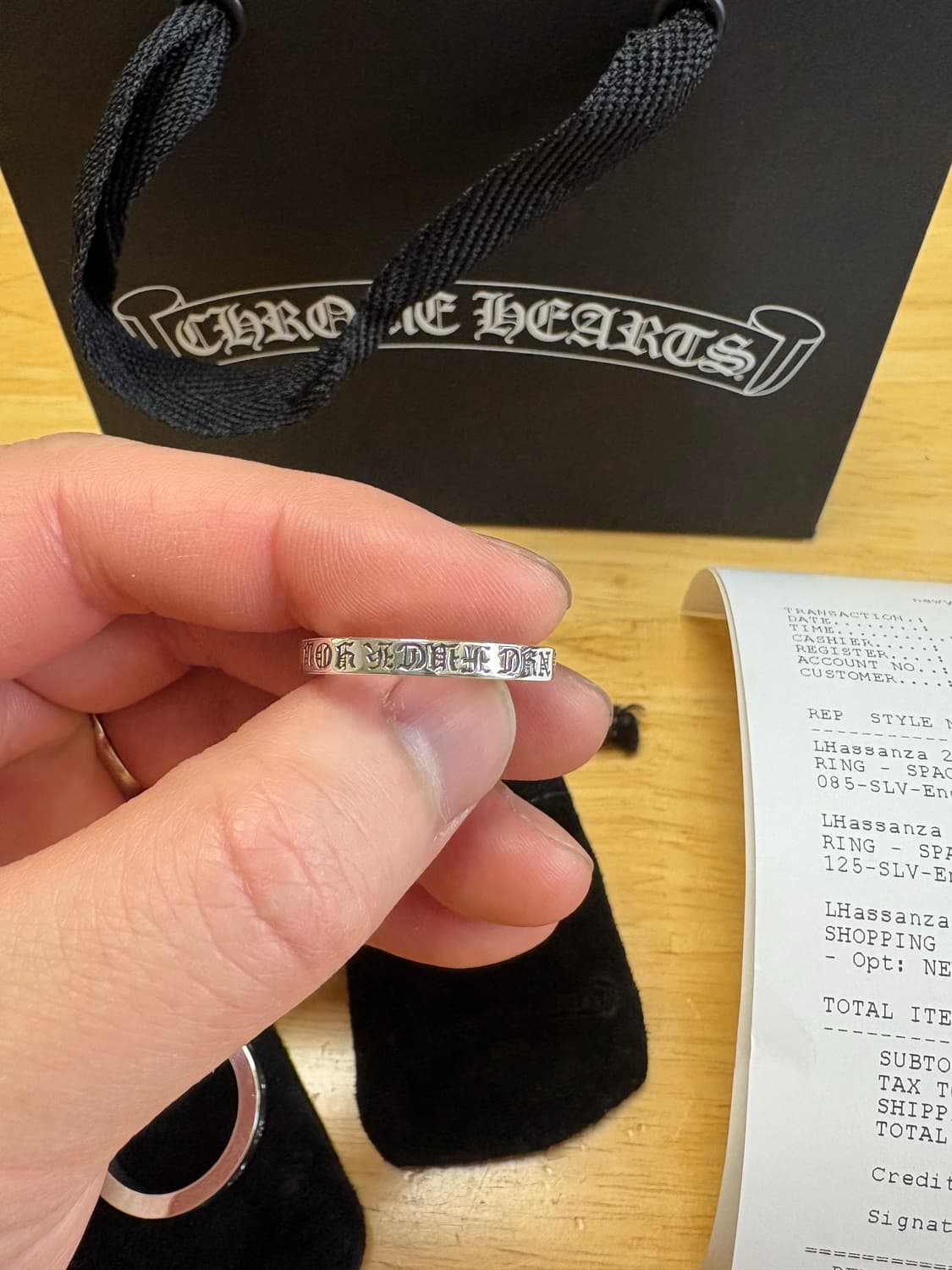 크롬하츠 nyc 퍽유링 3mm us8.5 국내 17-17.5호 상품이미지2