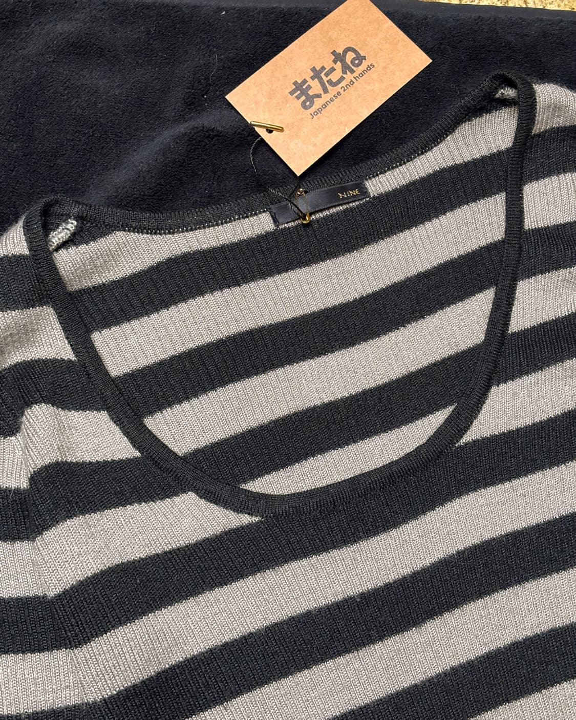 일본빈티지 Y2K 스트라이프 긴팔티 상품이미지3