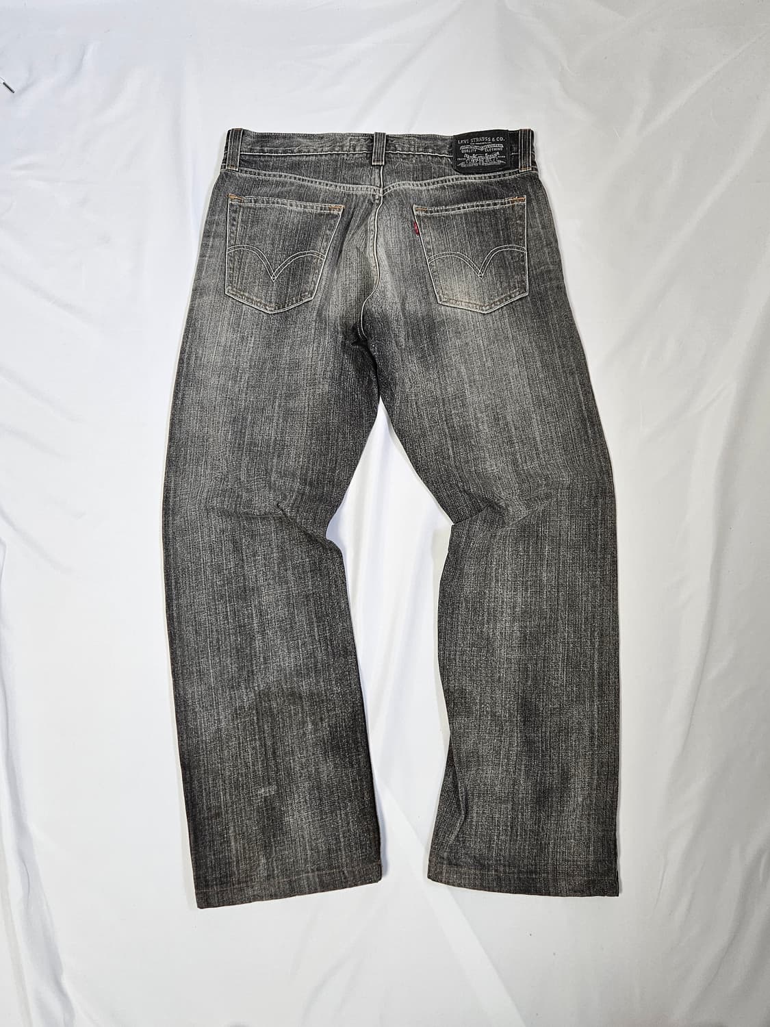 00s 리바이스 514 워싱 블랙 데님팬츠 청바지 흑청 빈티지진 34 상품이미지1