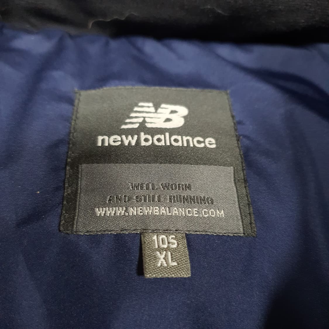 ✨ (바배) 뉴발란스 네이비 덕다운 롱패딩 상품이미지3