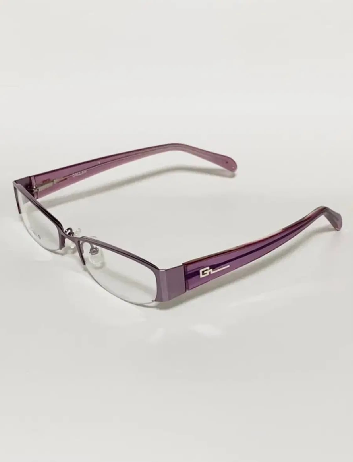 데드스탁 반무테 퍼플 템플 포인트 안경테 361 상품이미지3