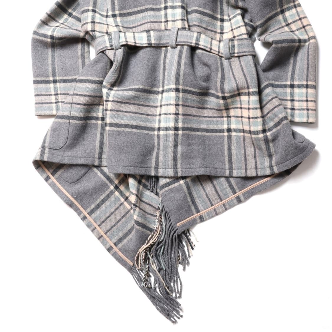 끌로에 Chloe Maxi Check Blanket Coat   상품이미지6