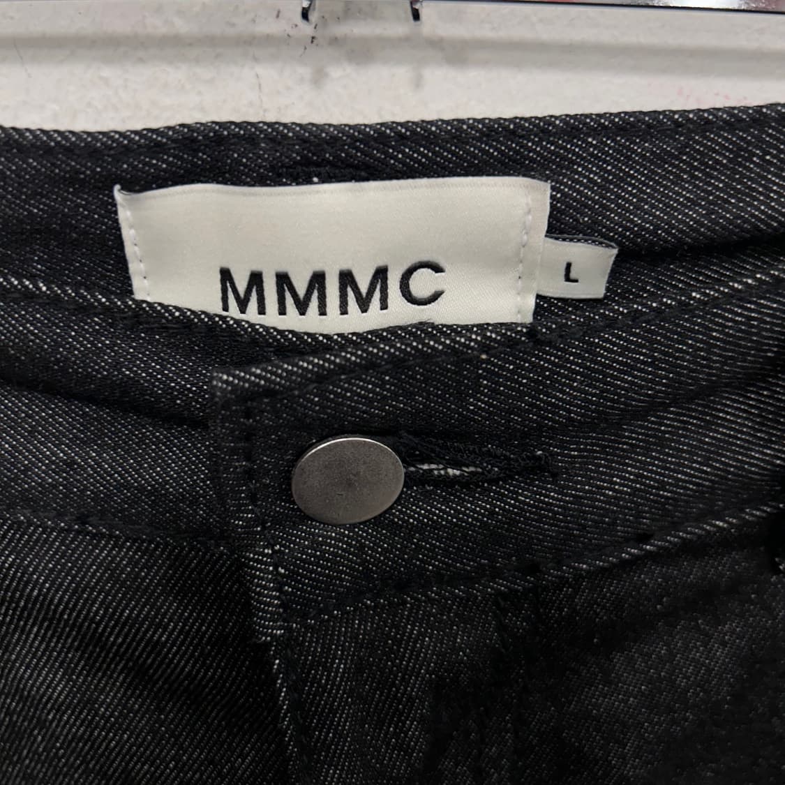 MMMC 포턱 셀비지 흑청 데님 와이드팬츠 상품이미지3