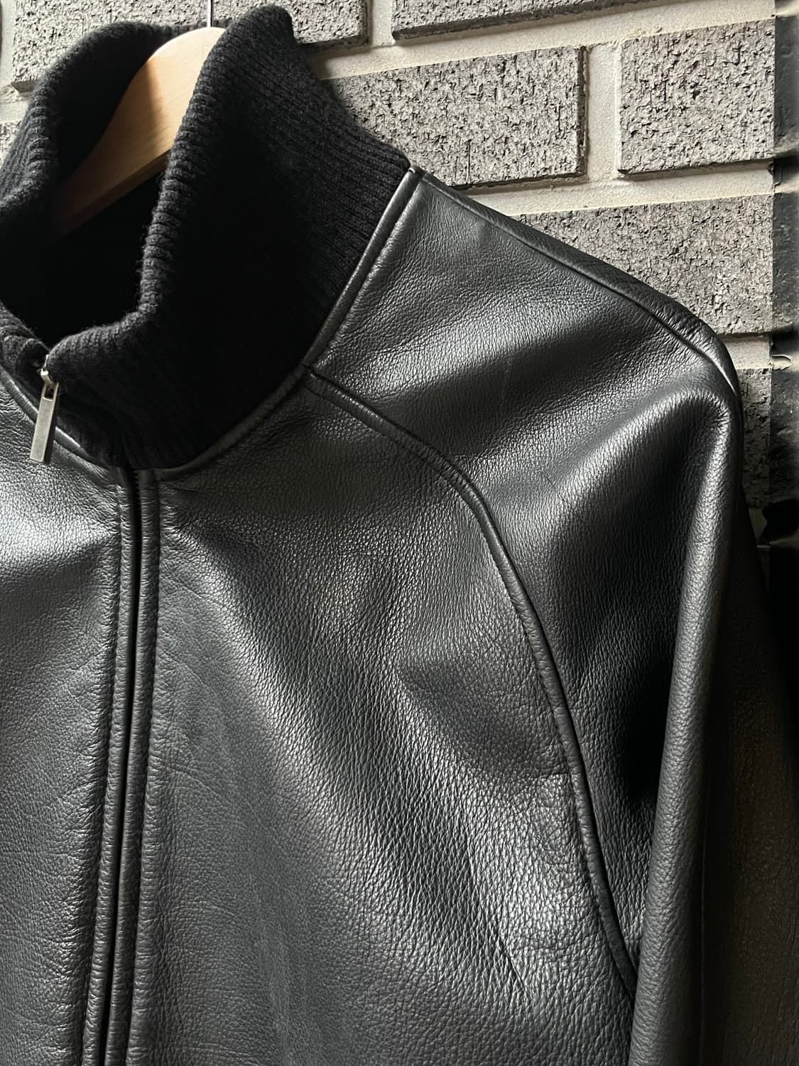 cow leather 소가죽 자켓 블랙 상품이미지6