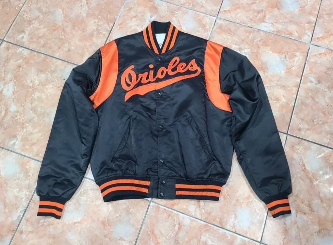 스타터 볼티모어 오리올스 블랙 야구 점퍼 상품이미지1