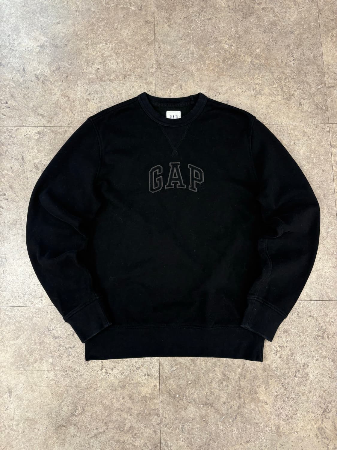 GAP 기모 맨투맨 블랙 #csz03 상품이미지1