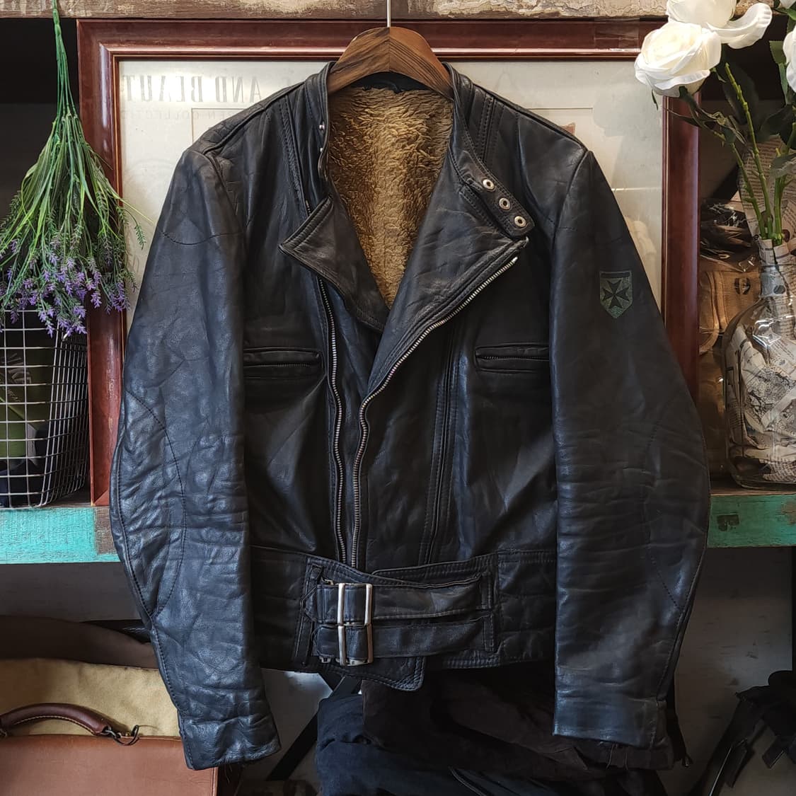 80s 빈티지 가죽자켓 독일 모터사이클 라이더 자켓 라이더 자켓 94 상품이미지1