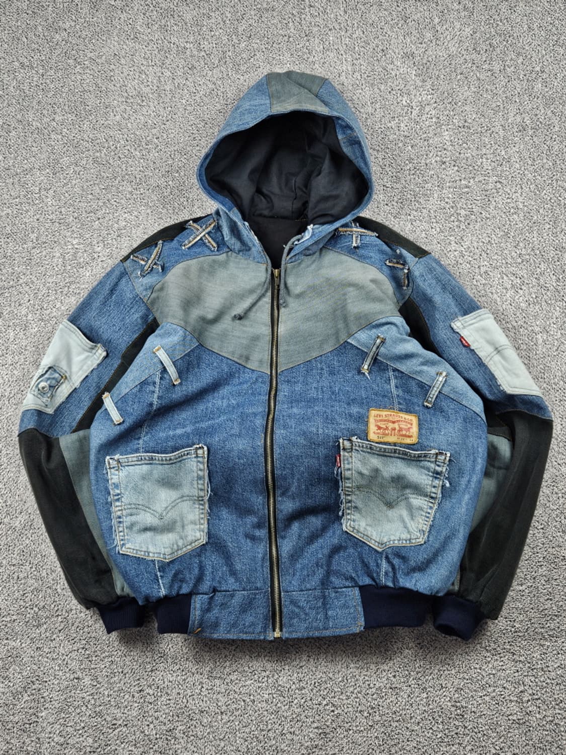 리바이스 리빌드 패치워크 커스텀 데님 자켓 (상세설명참조) / 10175 상품이미지1