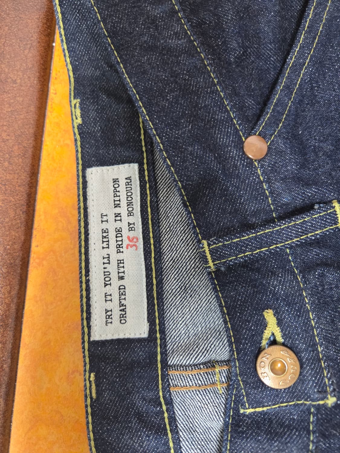 본쿠라 B-11B RODEO PANTS DENIM INDIGO 데님팬츠 상품이미지3