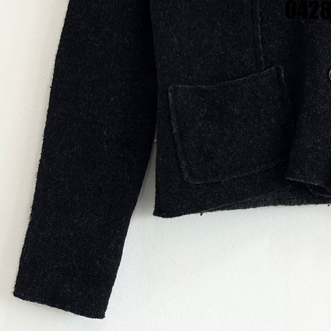 DKNY 울 크롭 자켓 블랙 미니멀 클래식 P 0428 상품이미지3