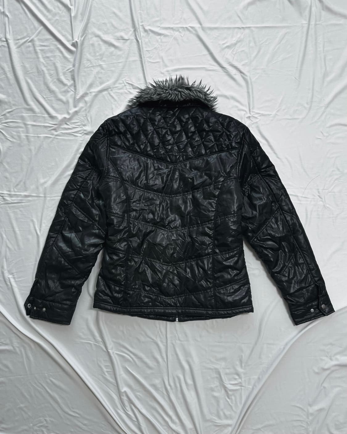 Vintage fur puffer jacket 상품이미지5