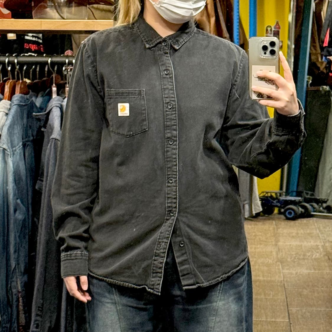 [HI] 칼하트 긴팔 데님셔츠 블랙  상품이미지2