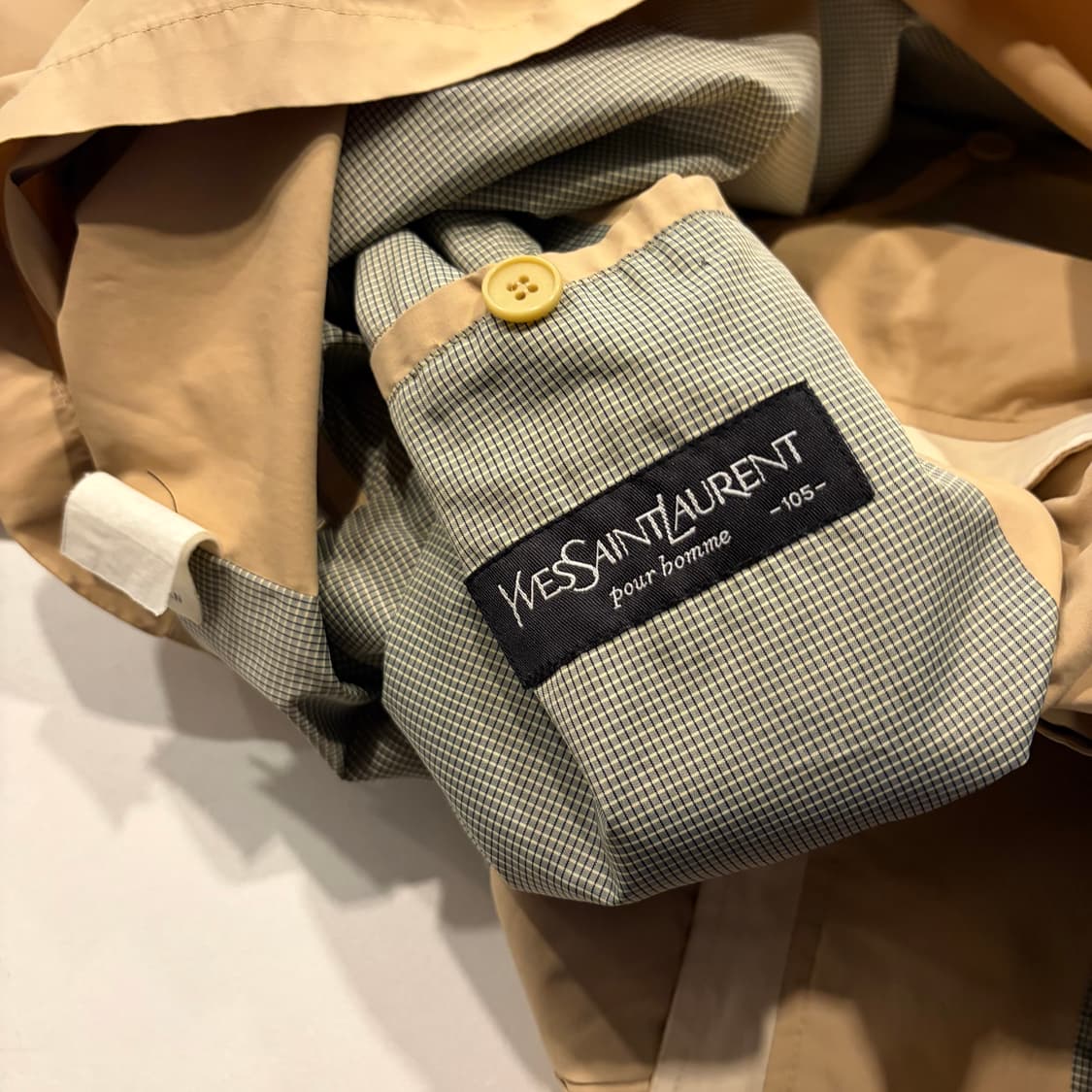 [105] 02s 입생로랑 뿌르 옴므 베이지 폴리 자켓 D346 상품이미지7