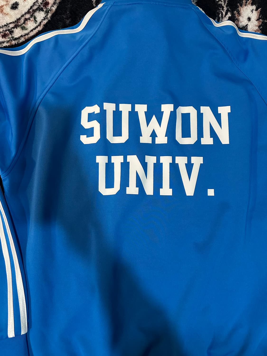 아디다스 삼선 블루 집업 자켓 져지 XL 상품이미지3