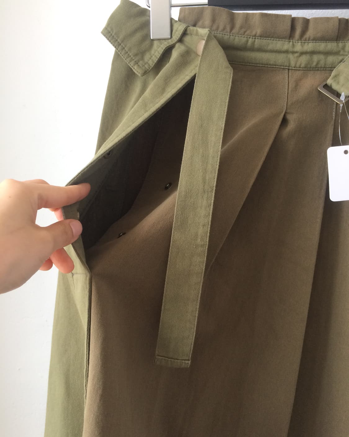 Belted pleats long skirt 상품이미지4