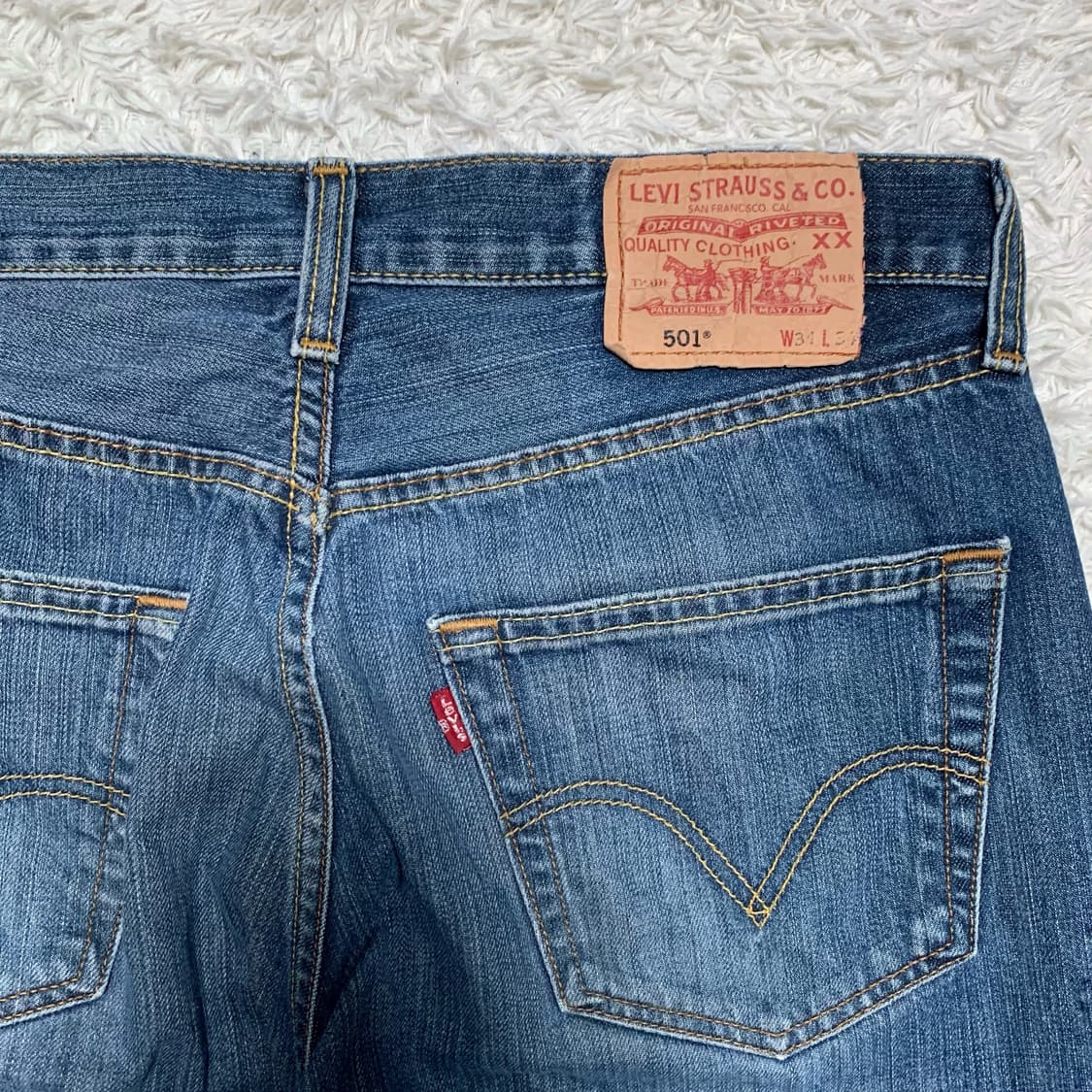 [31] 00's 리바이스 501 페인팅 데님팬츠 00501-0340 상품이미지1