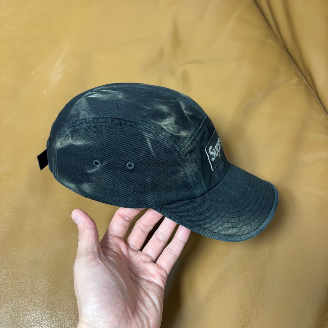 슈프림 캠프캡 모자 박스로고 오버다이드 블랙 상품이미지4