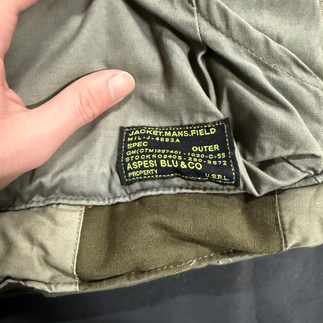 Aspesi Blu & co 아스페시 카모 패치워크 다운 베스트 상품이미지7