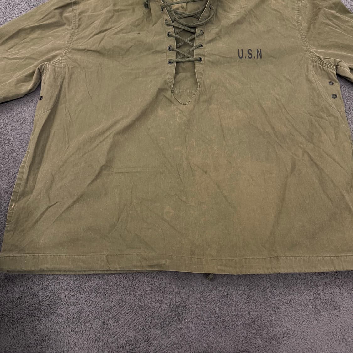 [ L ] 70s 밀리터리 미해군 USN 덱파카 상품이미지6