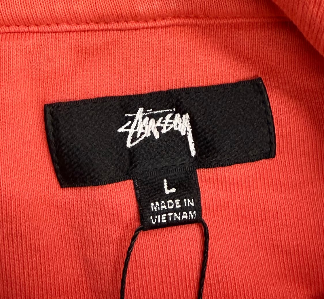 스투시 스펠아웃 워싱 후드티 코랄 상품이미지7