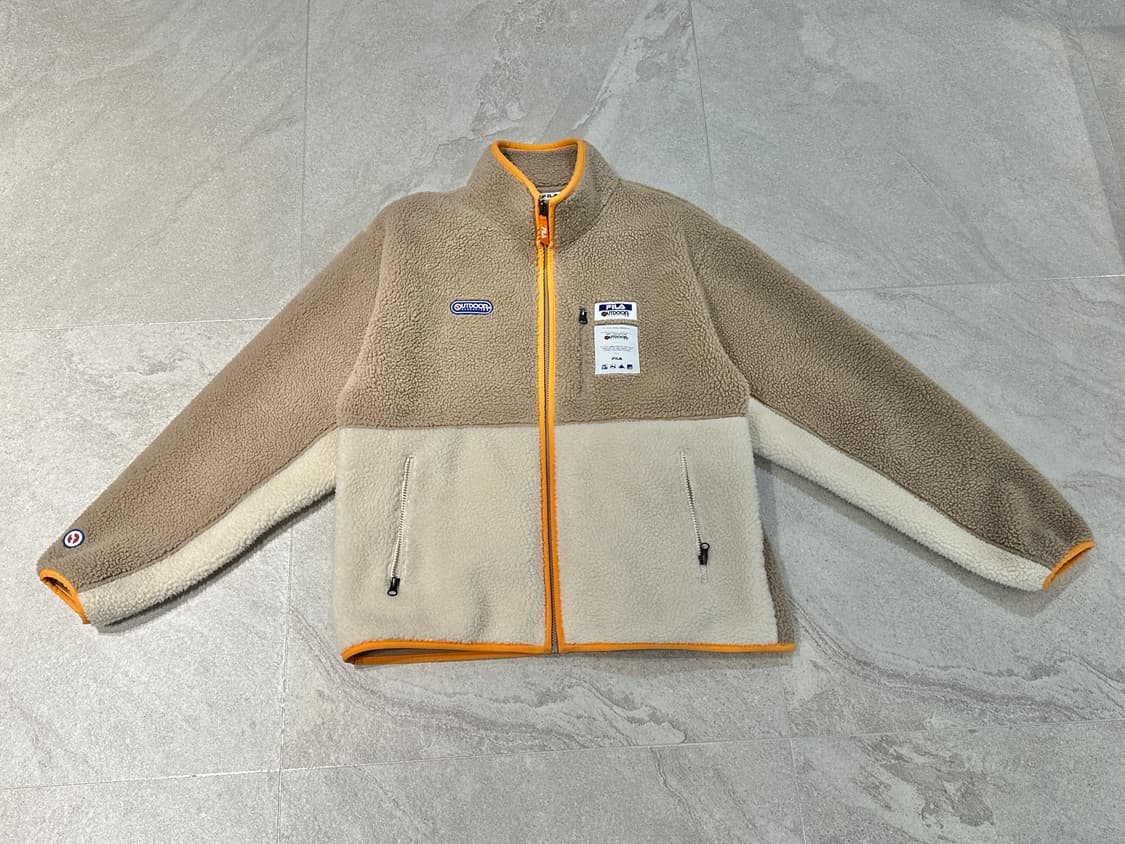 휠라 x 아웃도어프로덕츠 플리스 베이지 L 상품이미지2