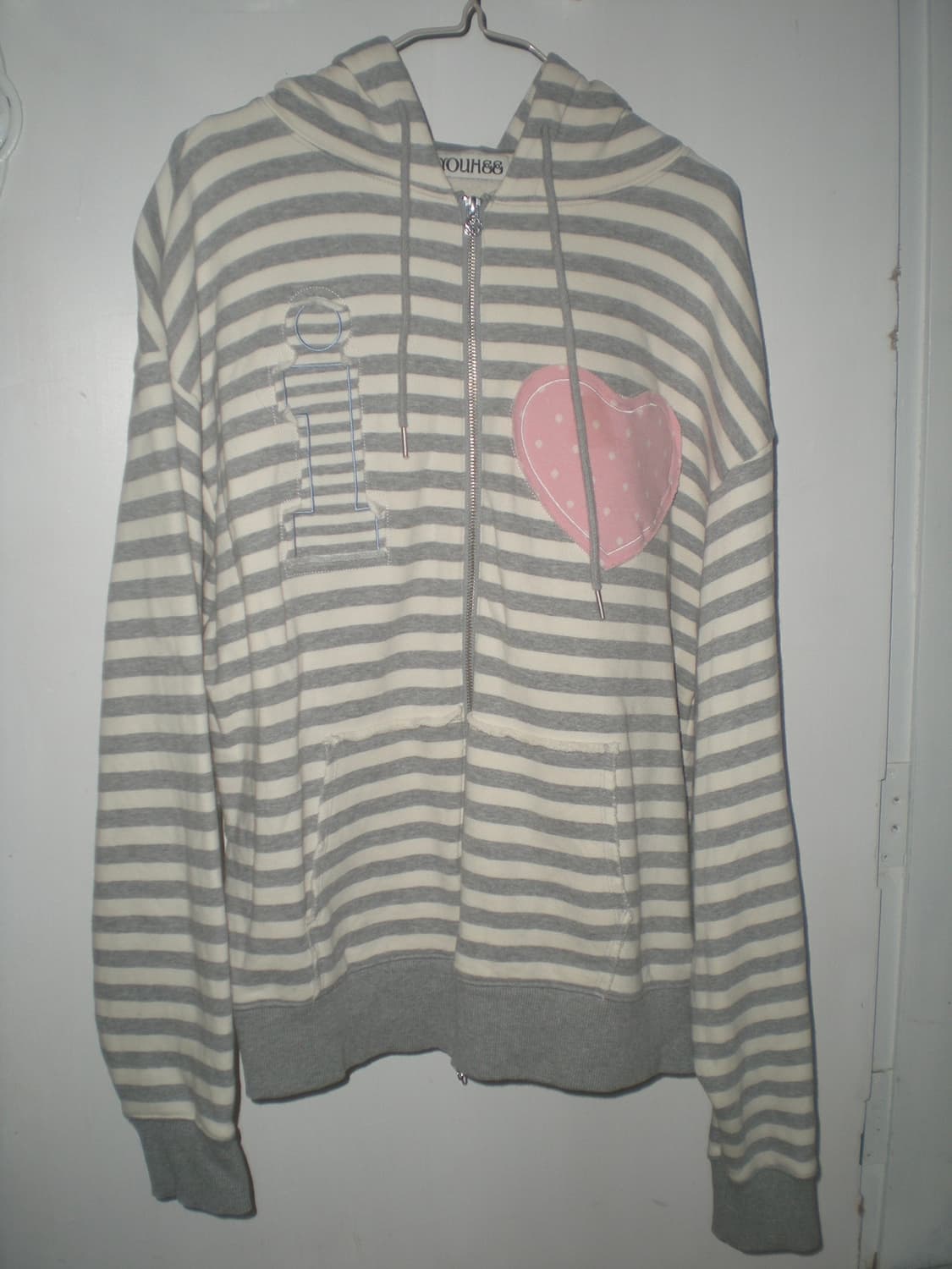 유희 I LOVE APPLIQUE HOOD ZIP-UP 상품이미지2