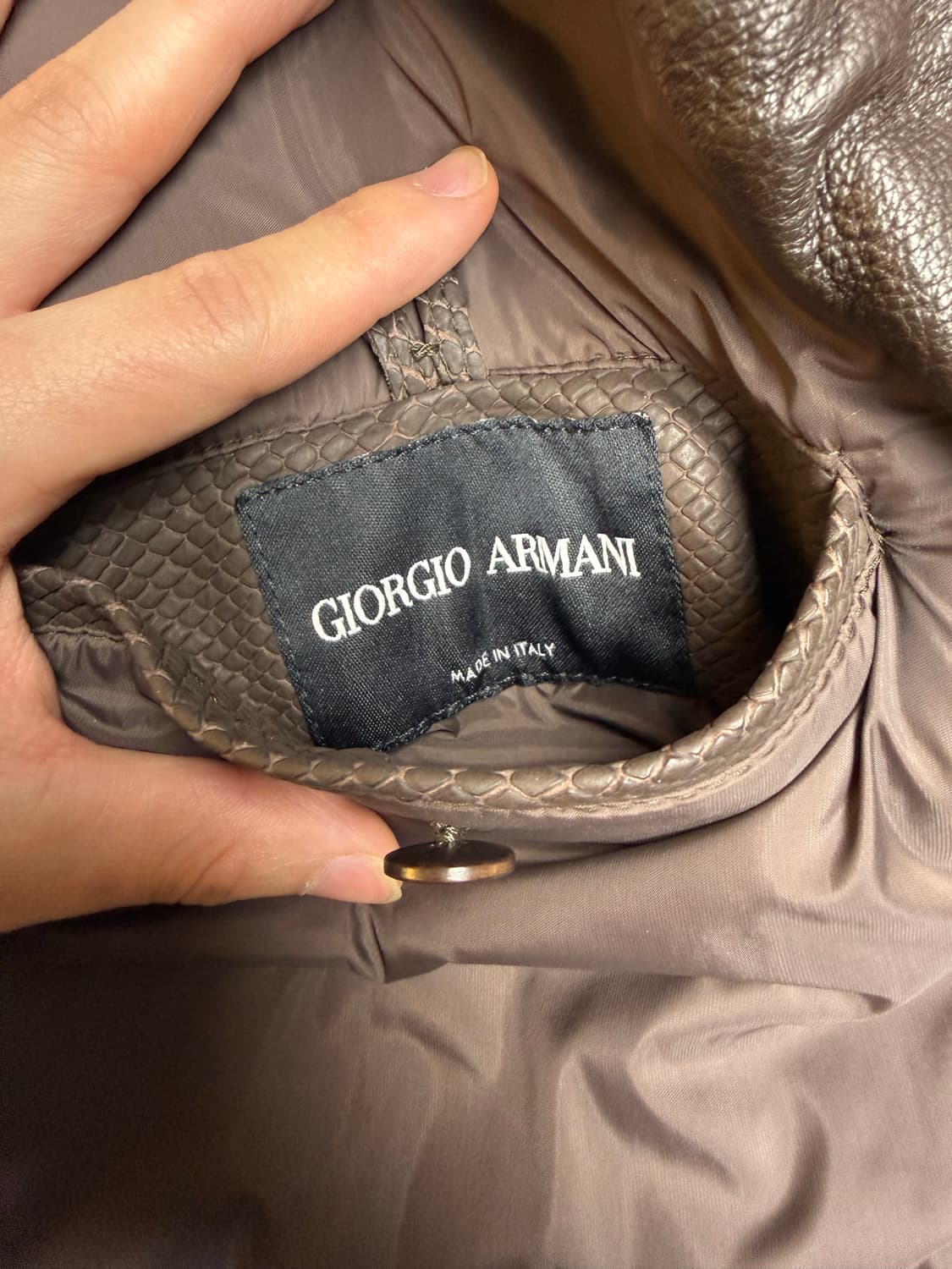 조르지오 아르마니 레더 자켓 상품이미지3