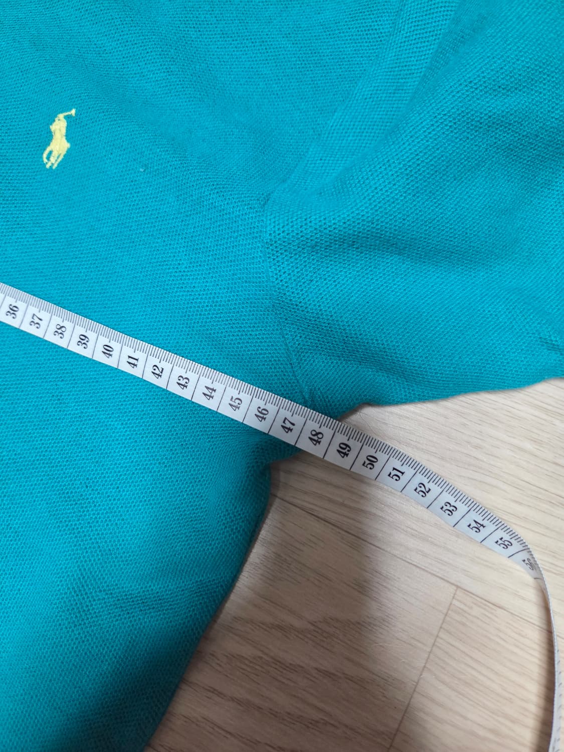 POLO RALPH LAUREN 그린 옐로우 카라티 반팔 티셔츠  상품이미지9
