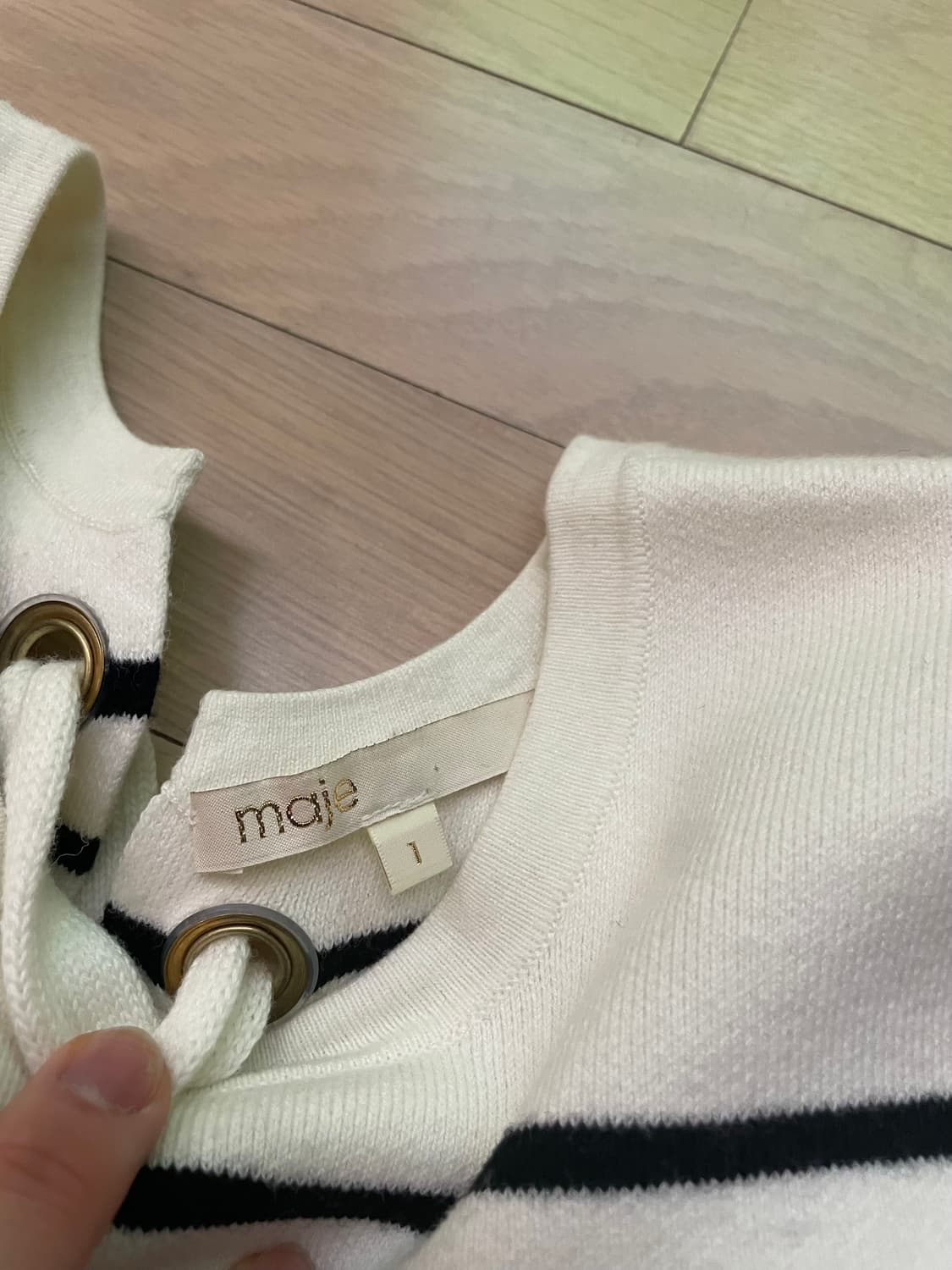 [2회착] maje 사랑스러운 스트라이프 니트 마쥬 스웨터 상품이미지3