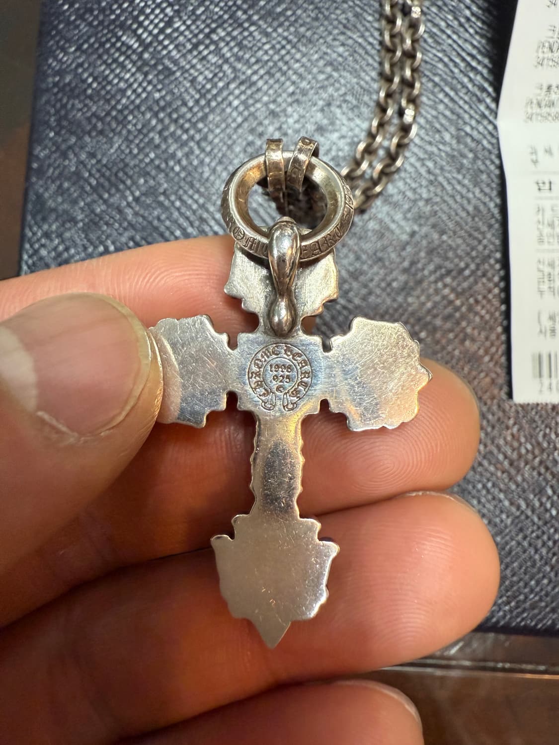 크롬하츠 정품 페이퍼체인 필리그리 크로스펜던트일체형 목걸이 강남신세계백화 상품이미지2