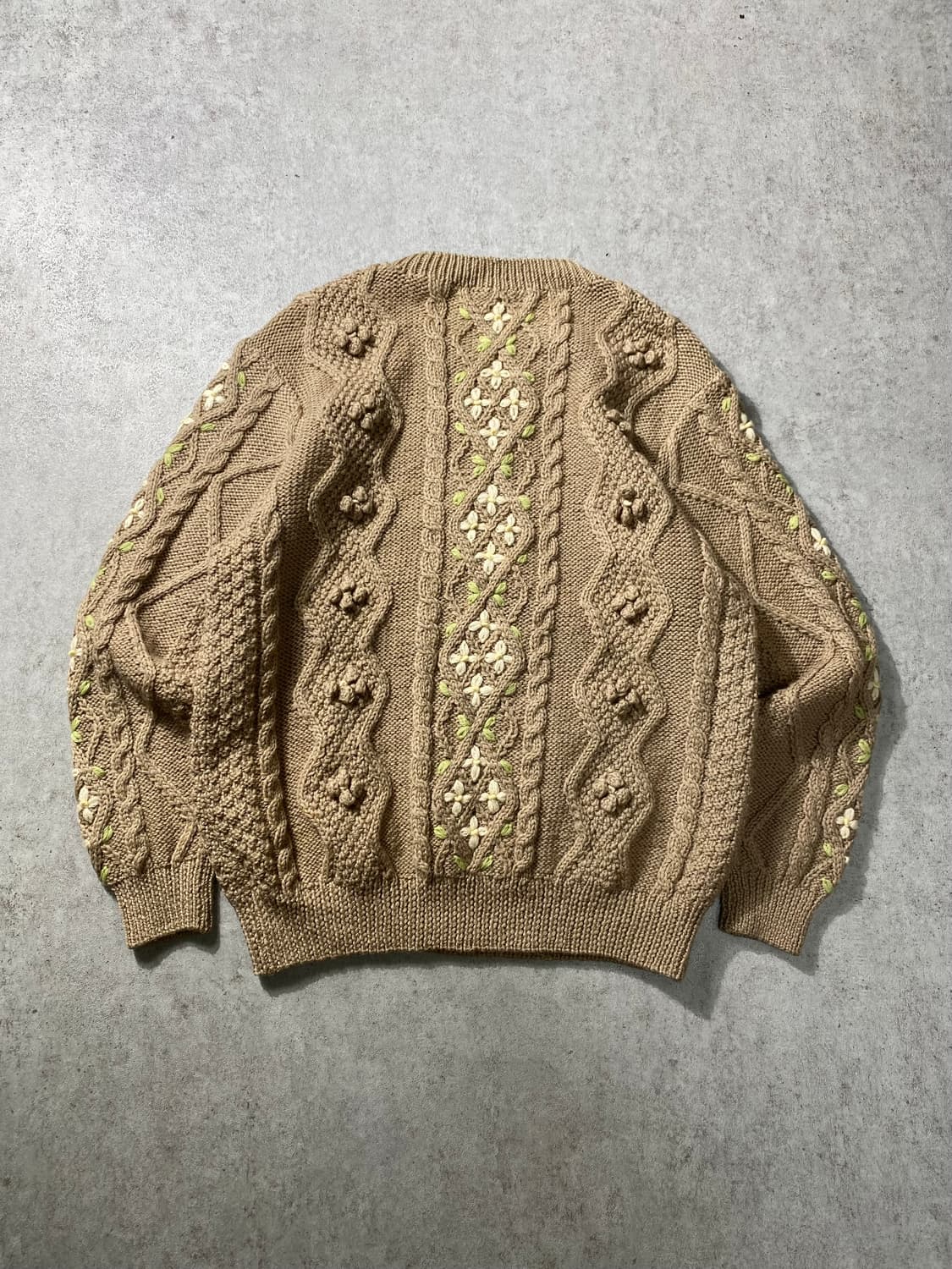 [L] QUEENS COURT 플라워 패턴 울 핸드니트 상품이미지5