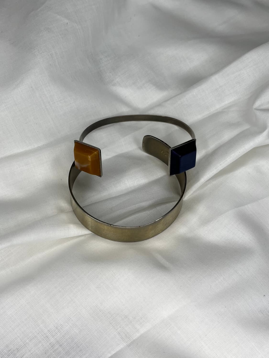 토가 풀라 투톤 스톤 커프 브레이슬릿 상품이미지2