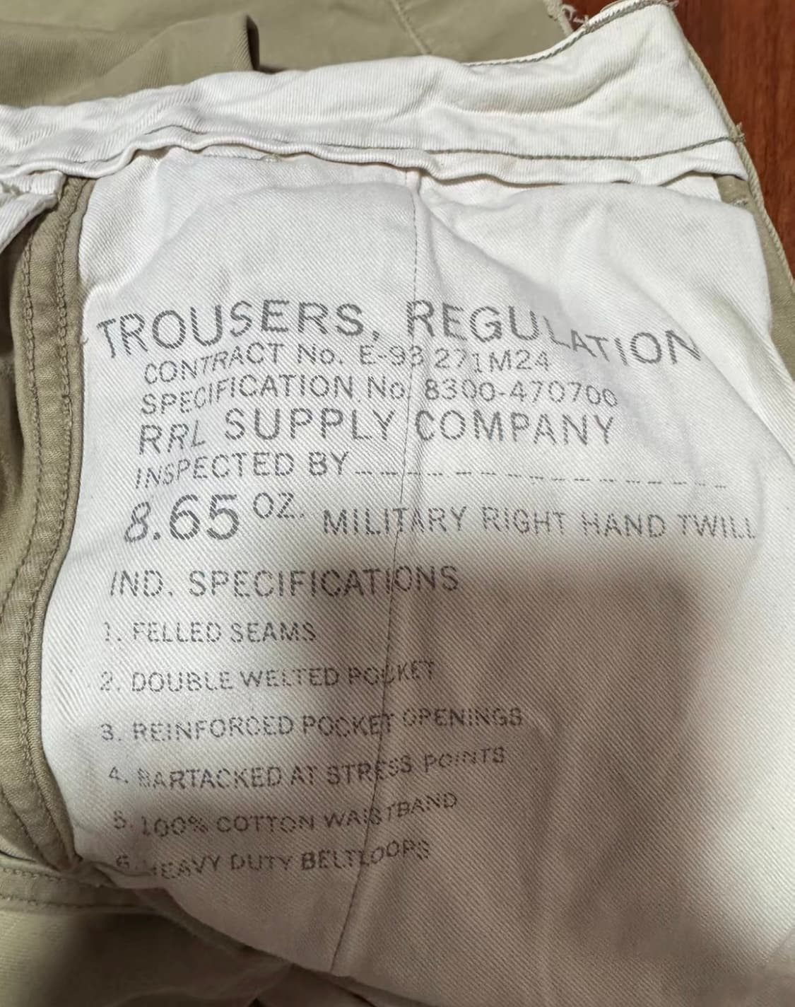 rrl 더블알엘 팬츠 30-32 상품이미지3