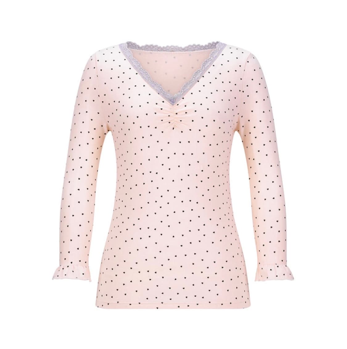  샵페어리 mini heart lace top (light pink)  상품이미지1