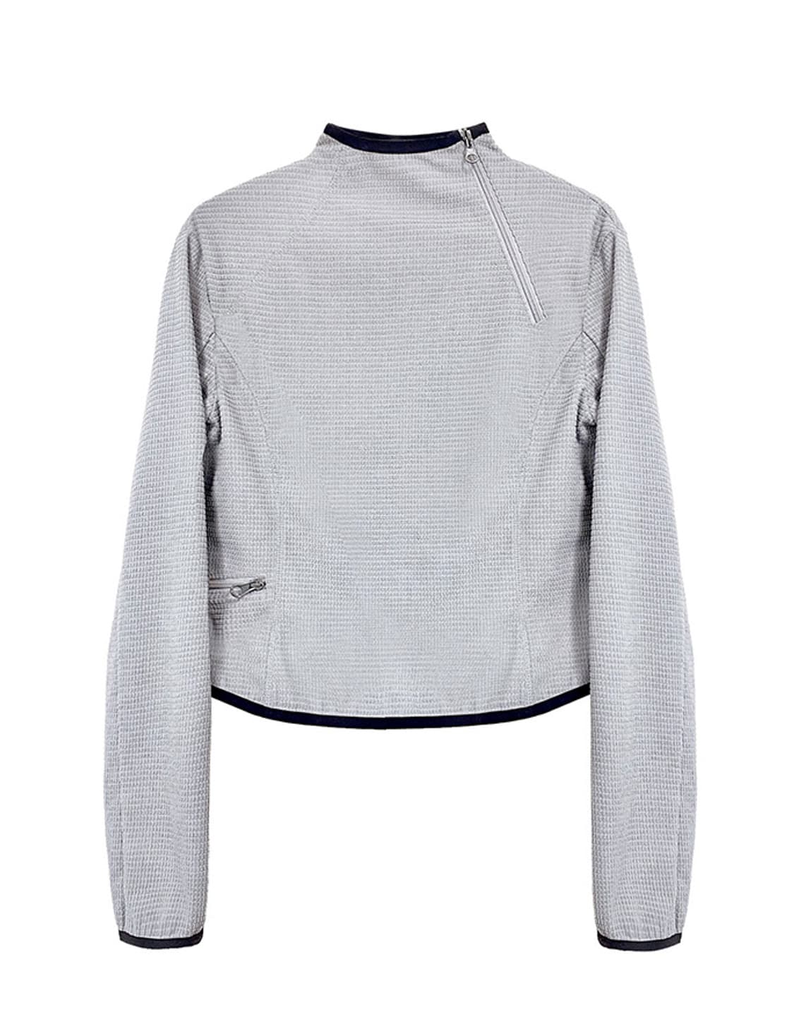 DIFFERENTIS.OK Quarter Zip Crop Top 상품이미지2