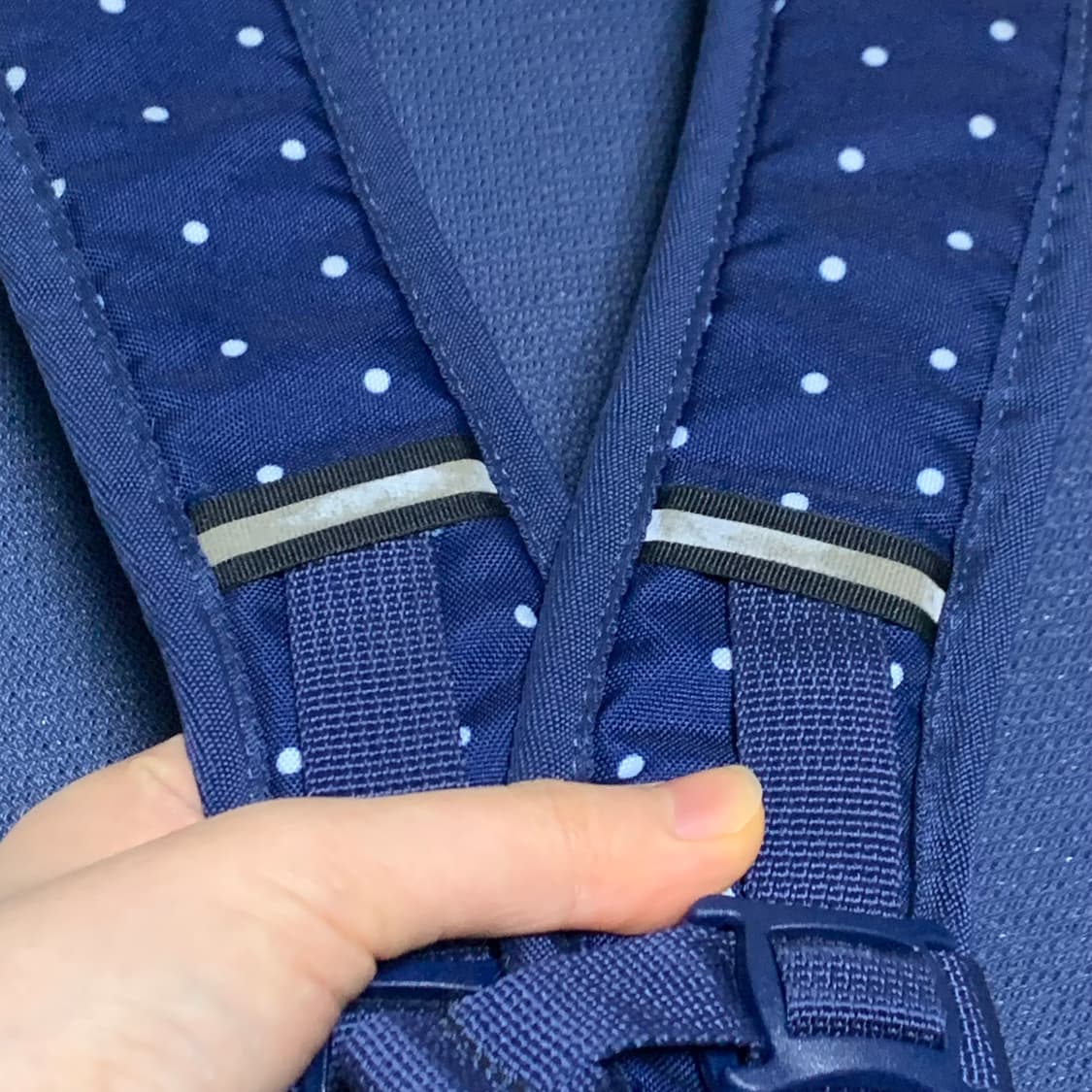 콜맨 네이비 도트 백팩 | 가방 일본 빈티지 하구미 모리걸 y2k 상품이미지4