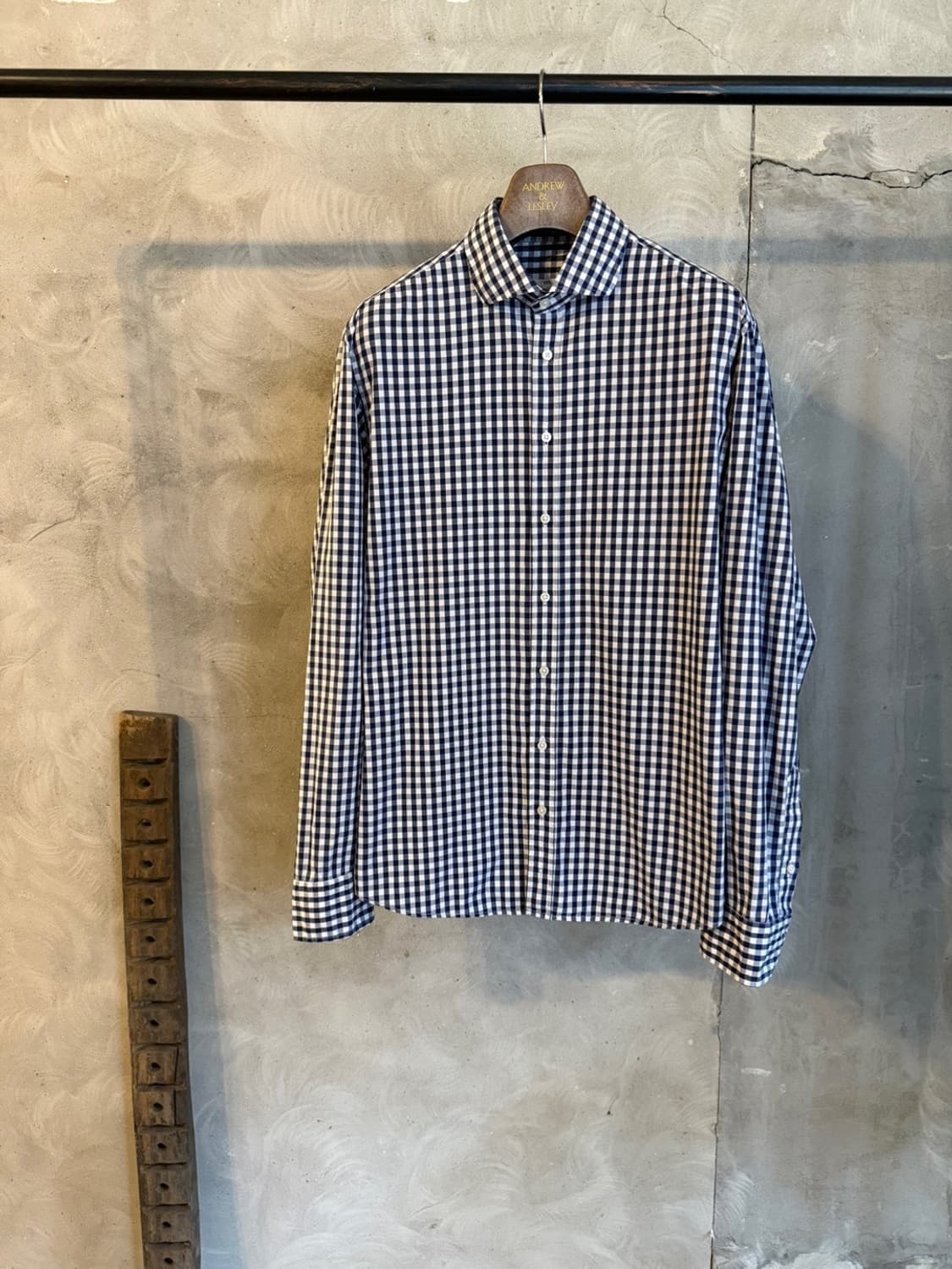 마리아노 깅엄 체크 셔츠 100 상품이미지5