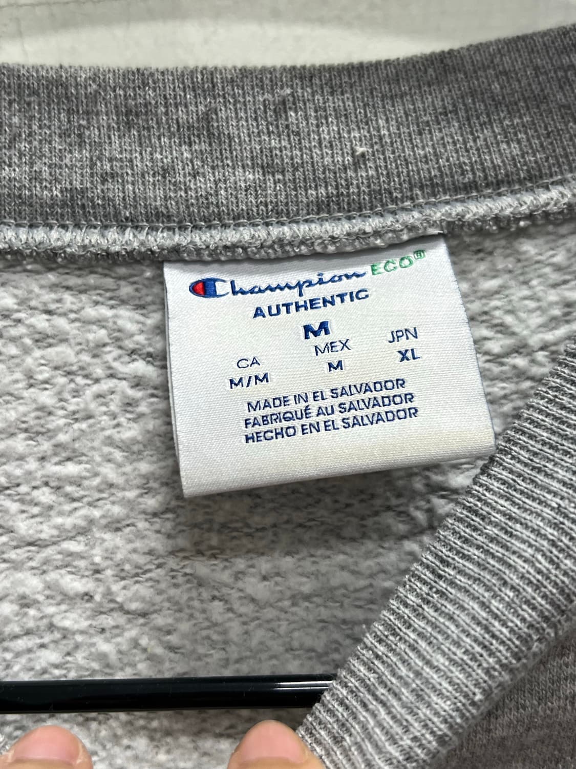 (M) 챔피온 ECO 맨투맨 그레이 상품이미지5