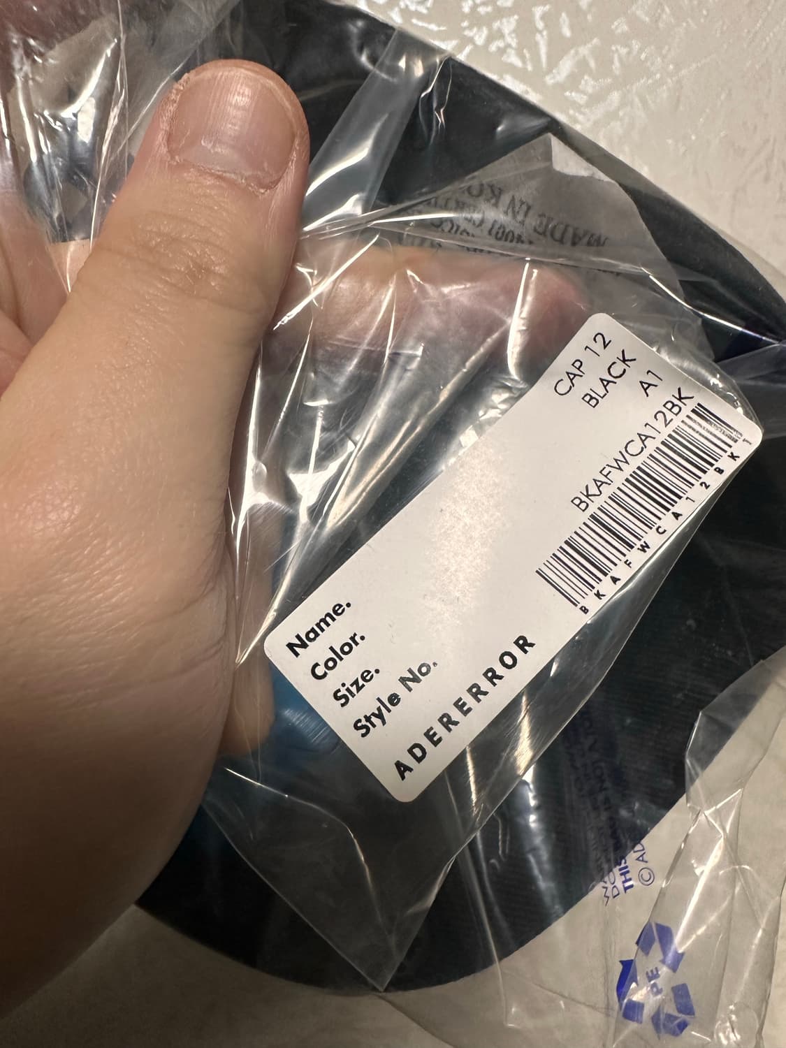 아더에러 블록 로고 캡 블랙 상품이미지2