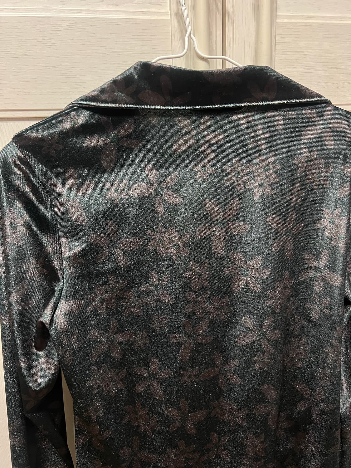 AMOMENTO 반집업 플로럴 패턴 티셔츠 상품이미지4