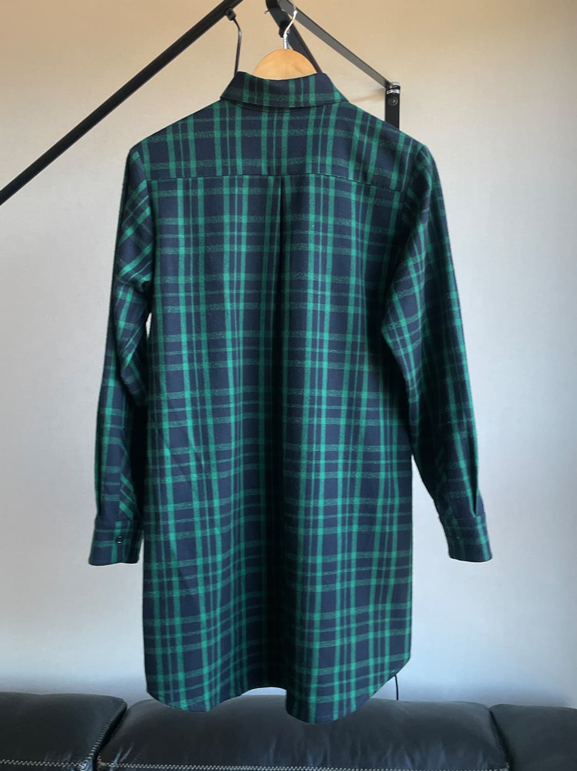 마쥬 그린 체크 원피스 상품이미지3