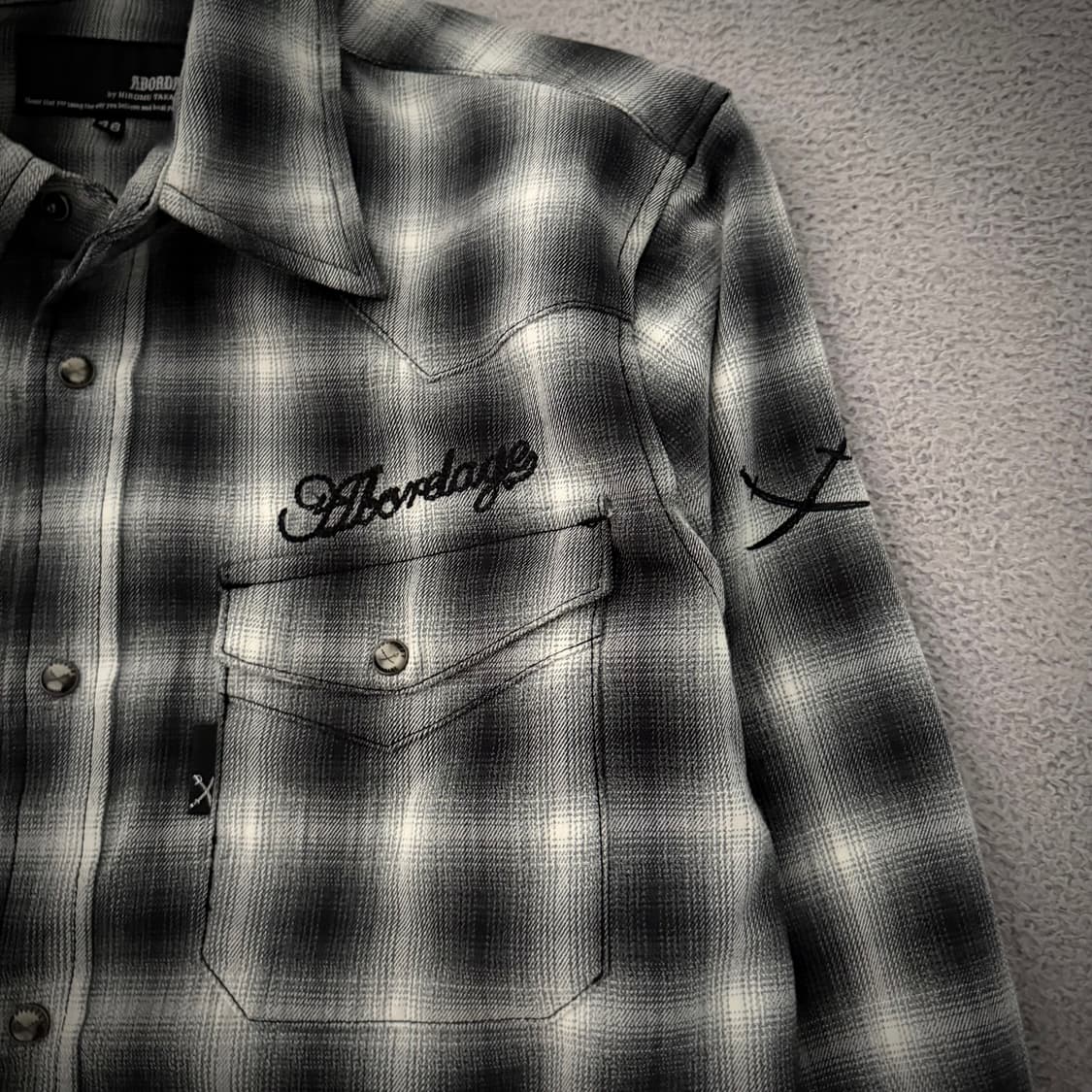Abordage skull stud check shirt 상품이미지5