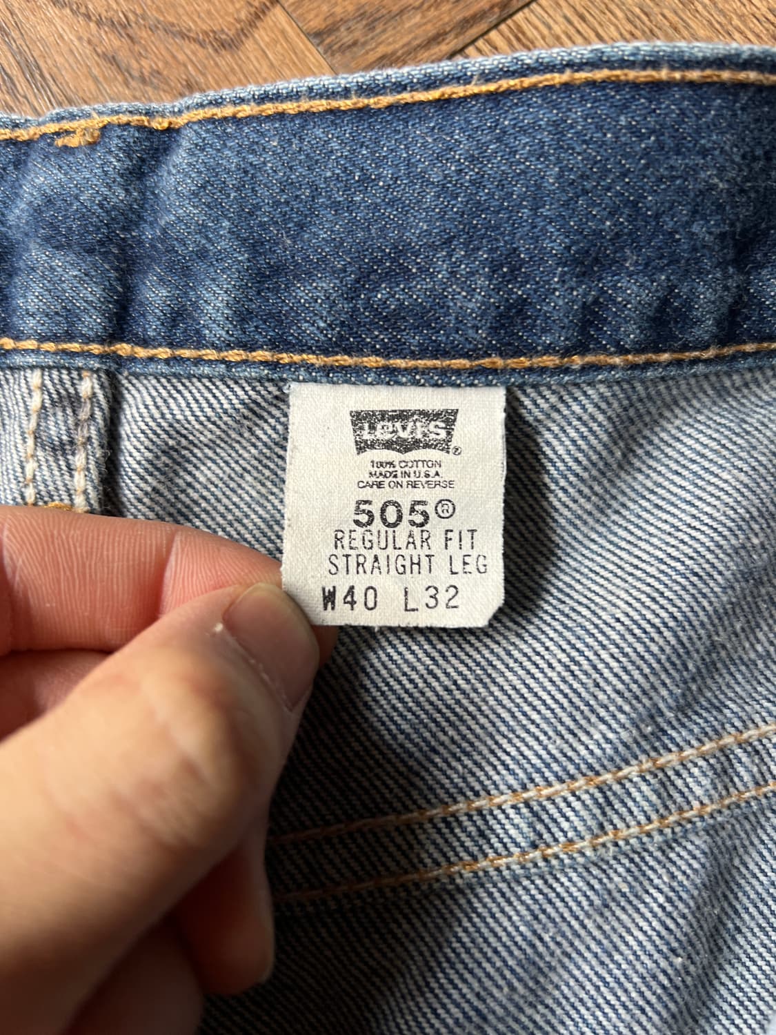 [40]00's 리바이스 Made in USA 505 데님 팬츠 상품이미지3